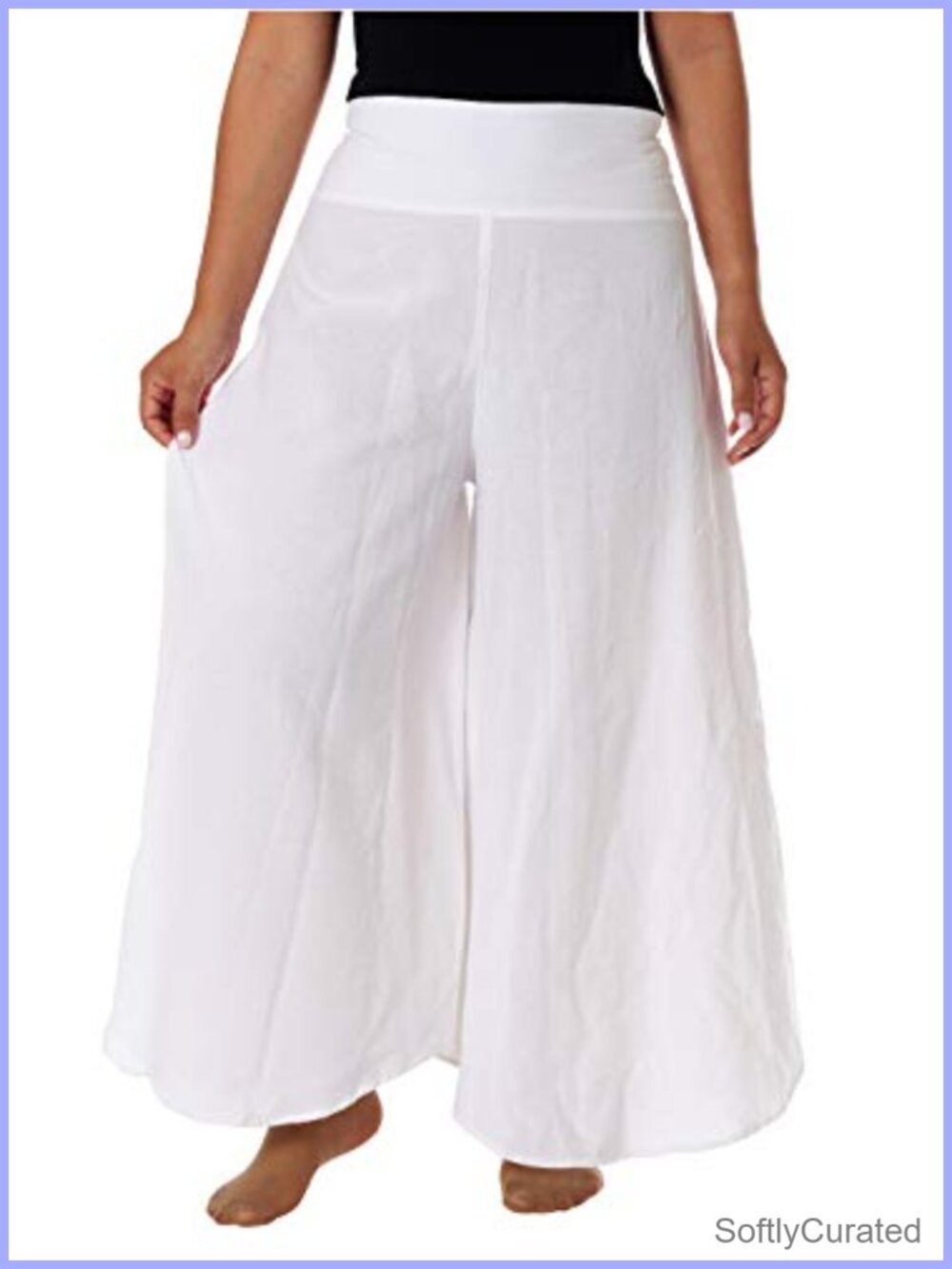 Cotton Palazzo Pants for Women Plus Size Hippie Wide Leg Lounge Pant